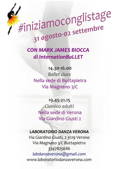 iniziamoconglistage Ballet class Mark